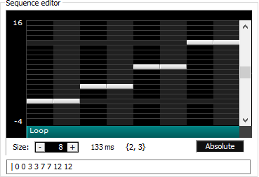 Arpeggio editor